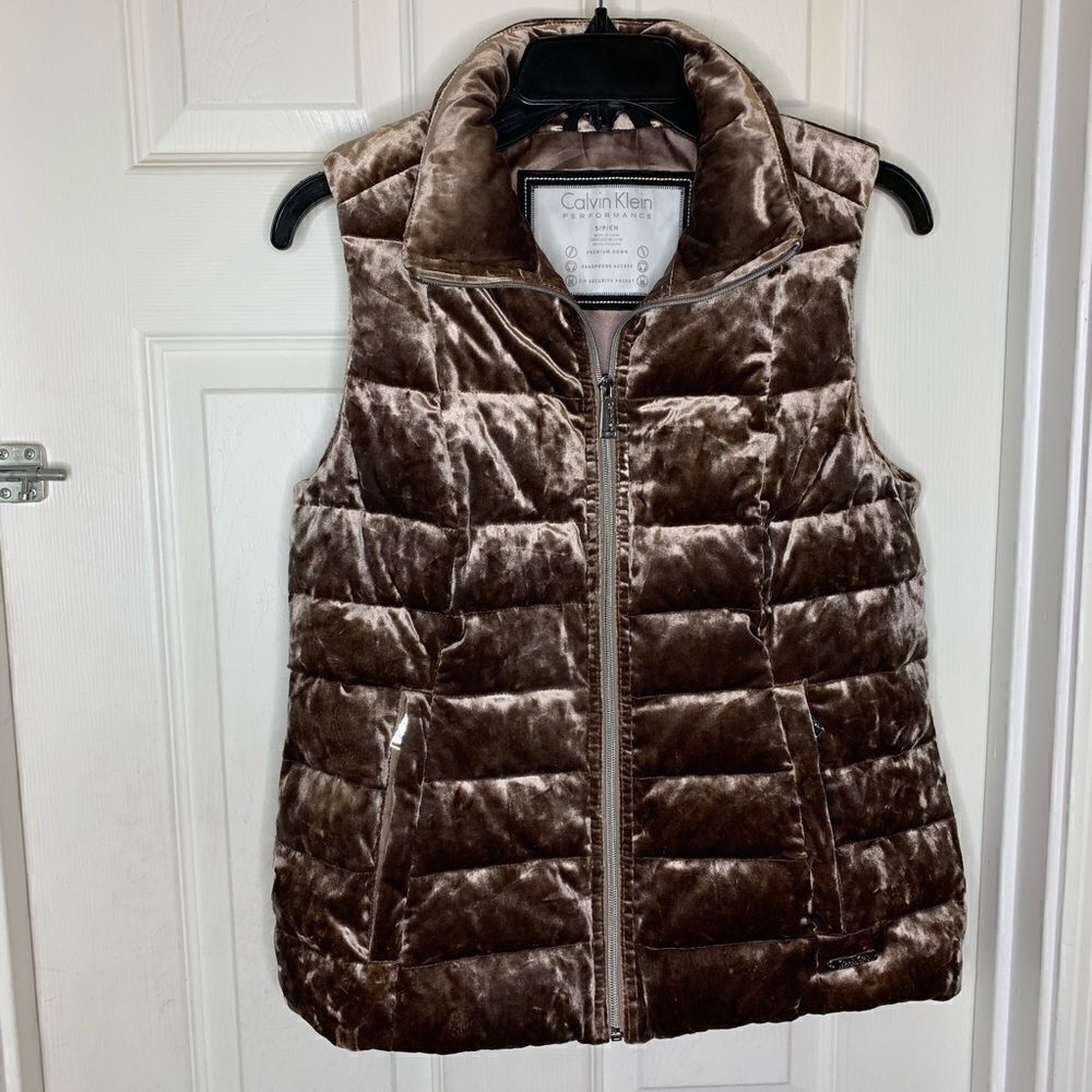 Calvin Klein Performance Vest Crushed Velvet